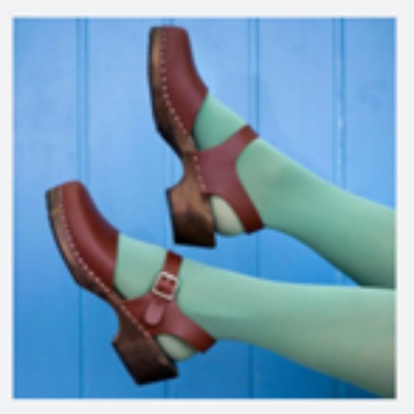 Lotta's Low Wood Cinnamon Clogs on Brown Base - NEW - Picture 6 of 10